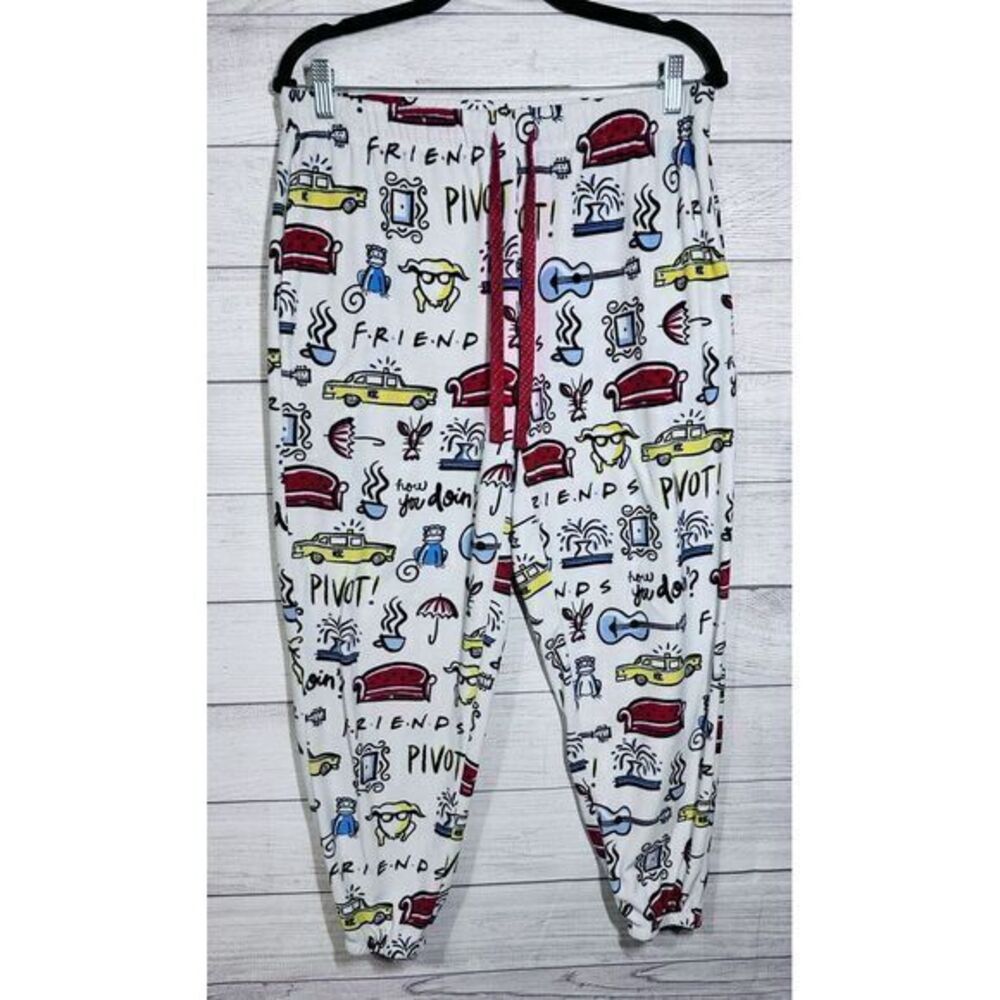 F.R.I.E.N.D.S Television Series Soft Sleep Pajama Pants Joggers Sleepwear Medium - Picture 5 of 7